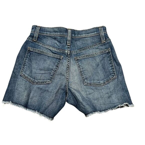 J CREW Medium Wash Cut Off Jean Shorts Size 24 - Picture 2 of 6